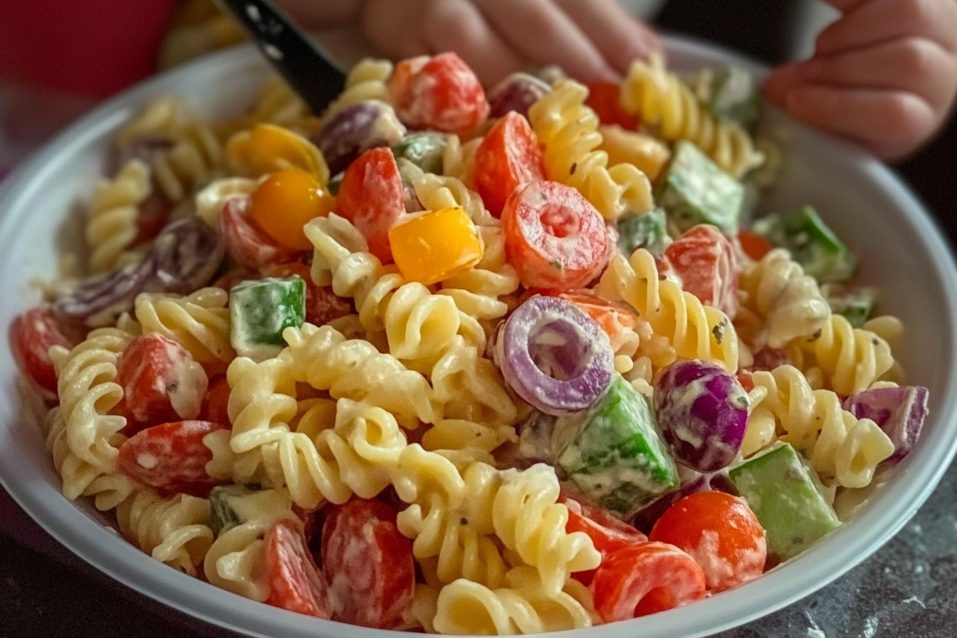 Tricolored pasta
