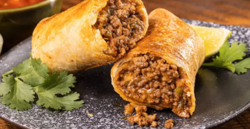Air Fryer Beef Chimichanga