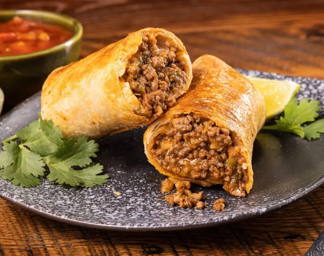 Air Fryer Beef Chimichanga