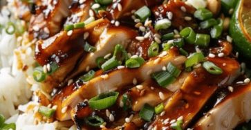 Sticky Chicken Rice Bowls