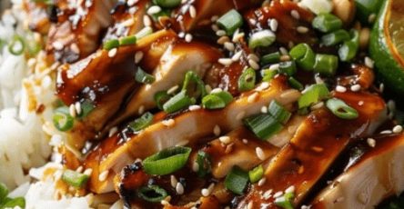 Sticky Chicken Rice Bowls