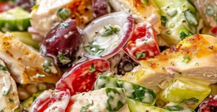 GREEK CHICKEN TZATZiki Salad