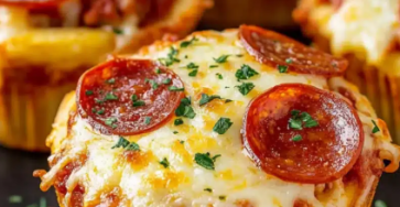 Deep Dish Pizza Cupcakes