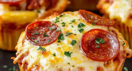 Deep Dish Pizza Cupcakes