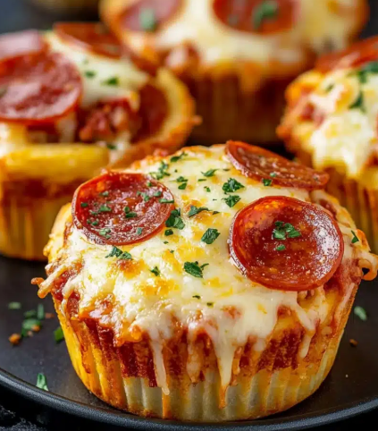 Deep Dish Pizza Cupcakes