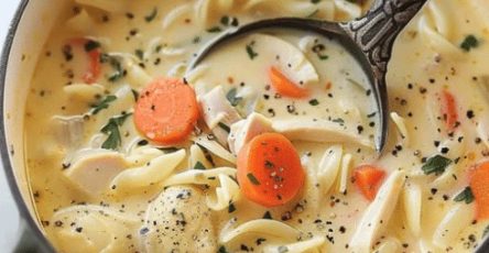 Easy Creamy Chicken Noodle Soup