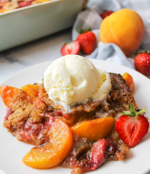 Strawberry Peach Crisp