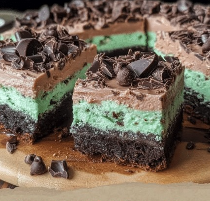 Chocolate Mint Dream Bars